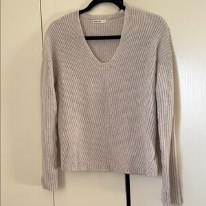 Marine Layer Cream Knit Sweater